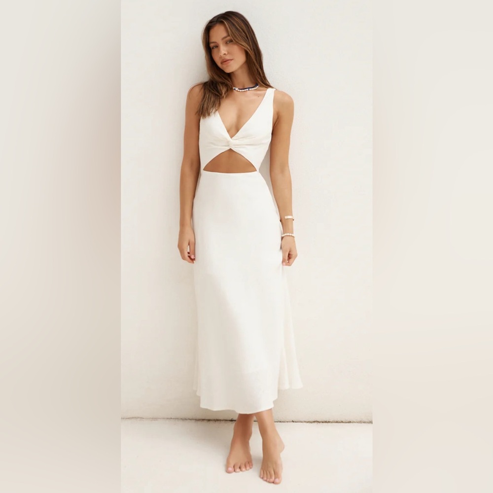 NWT white maxi dress